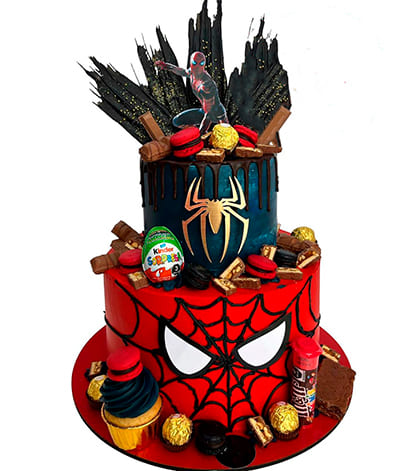 torta de spiderman 2 torta a domicilio de niño 2023