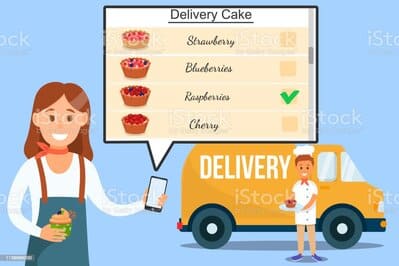 -ilustración-del-vector-de-furgoneta-gratuita-y-la-entrega-rápida-tortas-de-cliente- a domicilio 2023 deliver