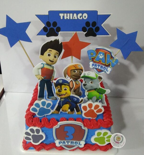 torta estandar economica de paw patrol niño bogota